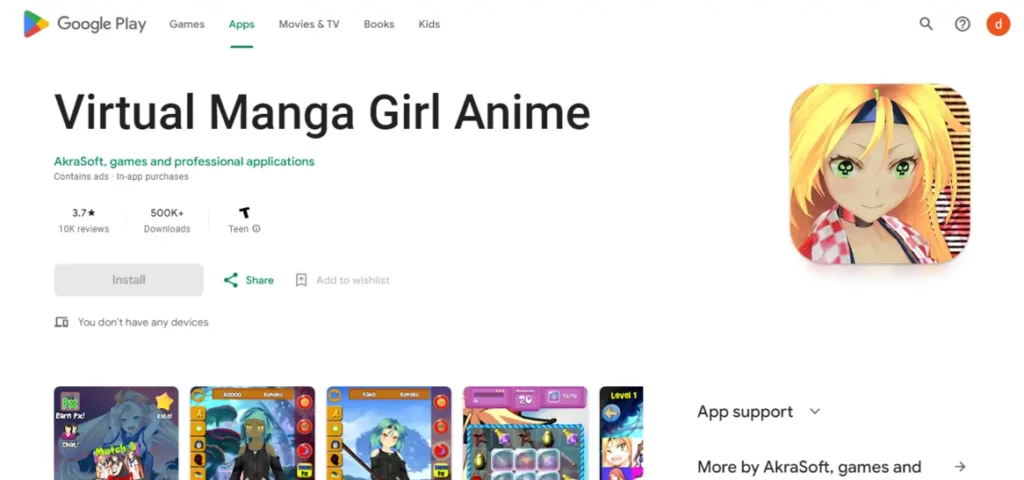 My Virtual Manga Girl